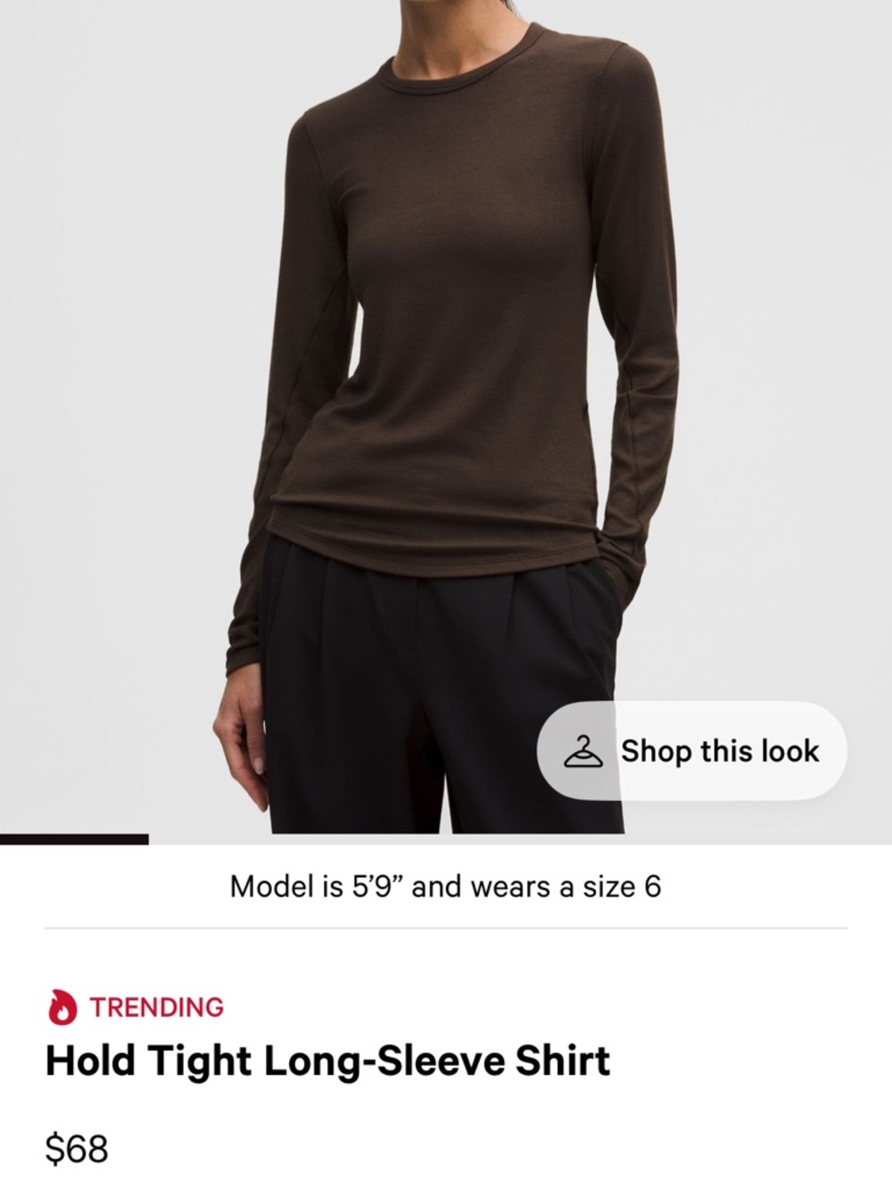 Lululemon Hold Tight Long Sleeve